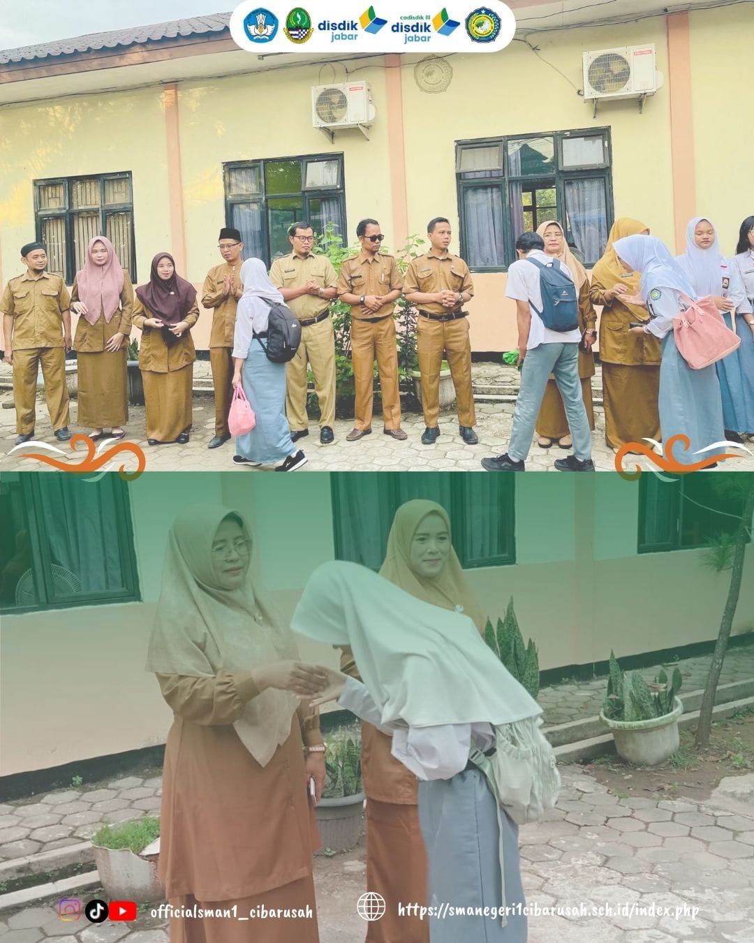 Sapa Pagi di SMA Negeri 1 Cibarusah: Menumbuhkan Kepedulian dan Kebersamaan Warga Sekolah